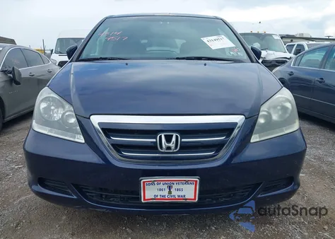 2006 Honda Odyssey Ex z USA, uszkodzony, nr VIN 5FNRL38486B090533